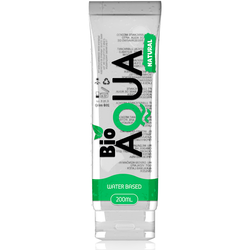 BIOAQUA - LUBRIFIANT INGRÉDIENTS NATURELS À BASE D'EAU