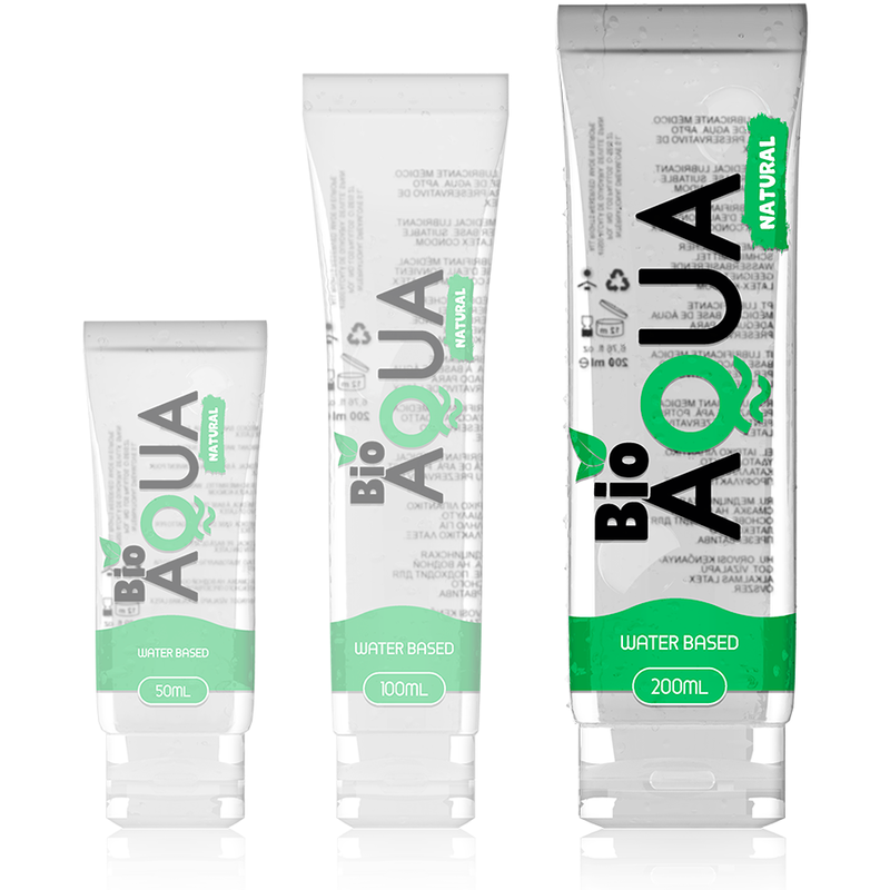 BIOAQUA - LUBRIFIANT INGRÉDIENTS NATURELS À BASE D'EAU