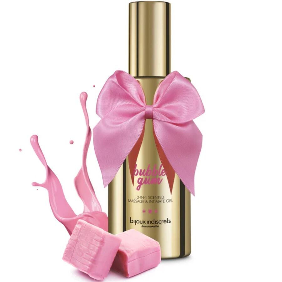 BIJOUX INDISCRETS - GEL DE MASSAGE ET INTIME PARFUMÃ 2 EN 1 Ã LA BULLE GUM 100 ML